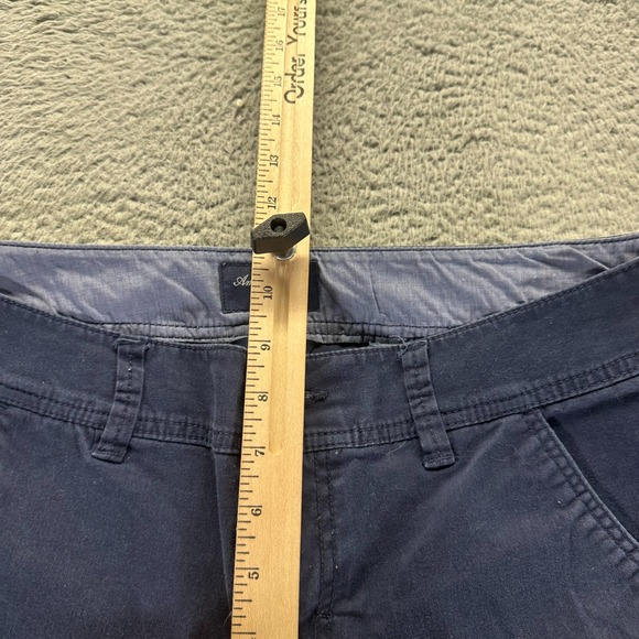 American Eagle Outfitters Pant Womens 8 Blue Cotton Chino Flared Preppy Business - Picture 3 of 11